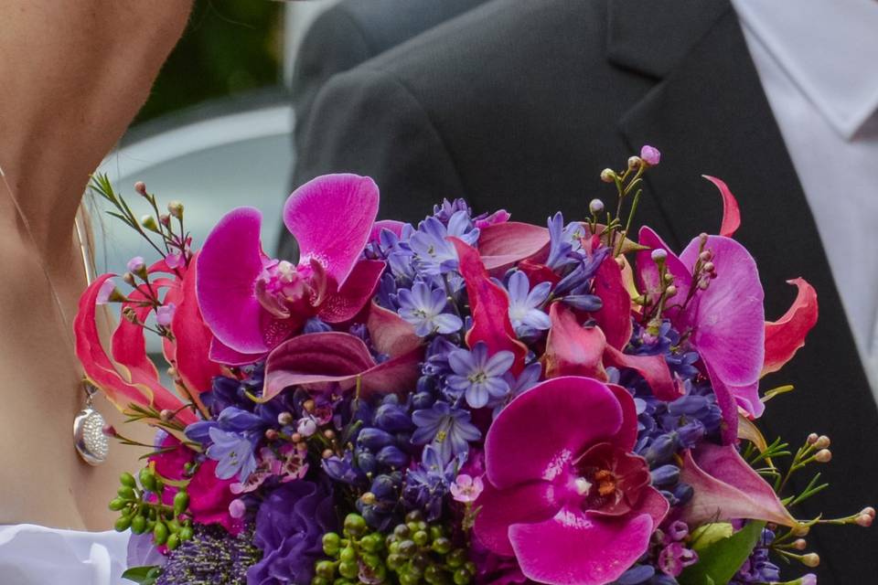 Détail d'un bouquet de fleur