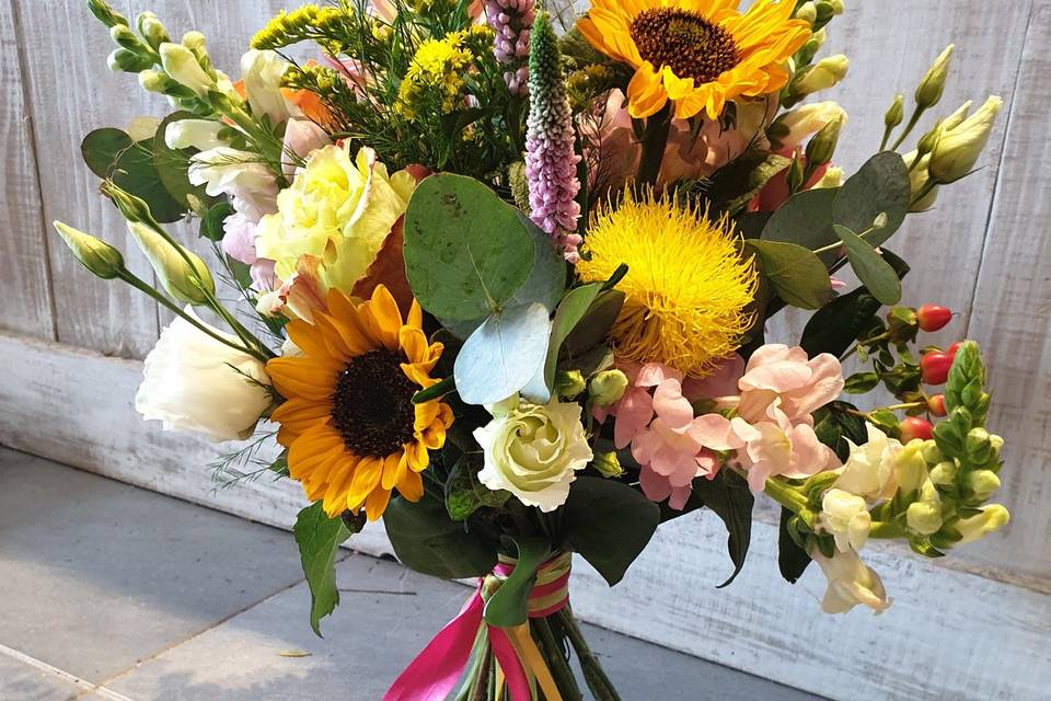 Bouquet de mariée champêtre