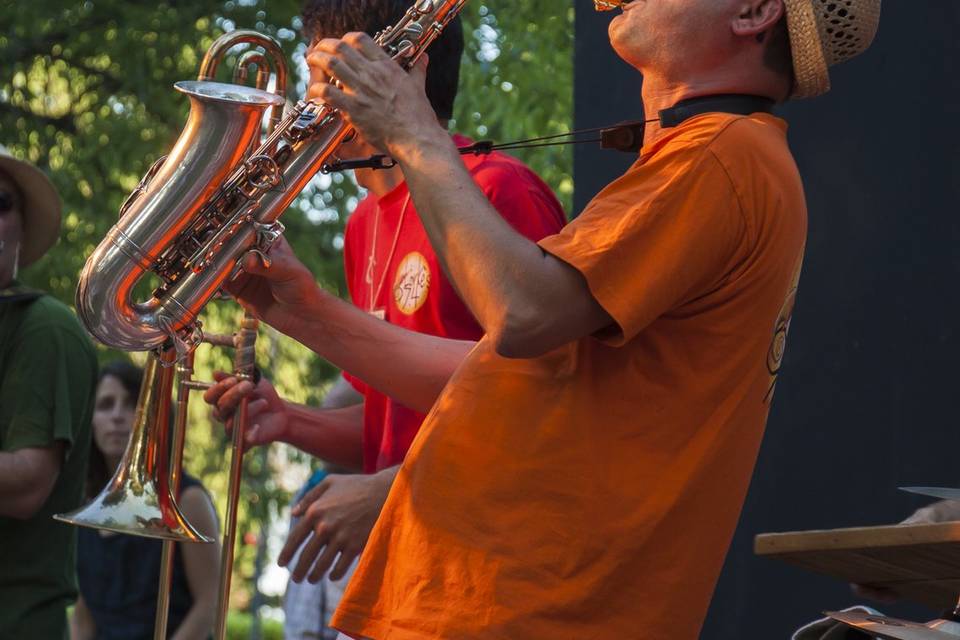 Pierre au saxophone