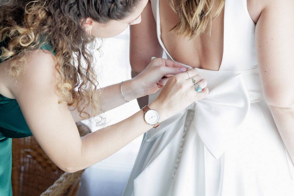 Préparatif de la mariée