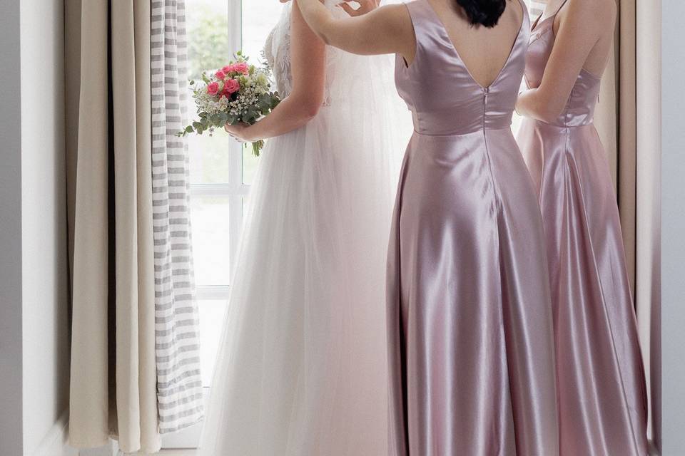 La mariée et ses témoins