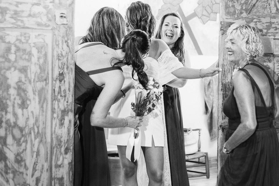 La mariée et ses témoins