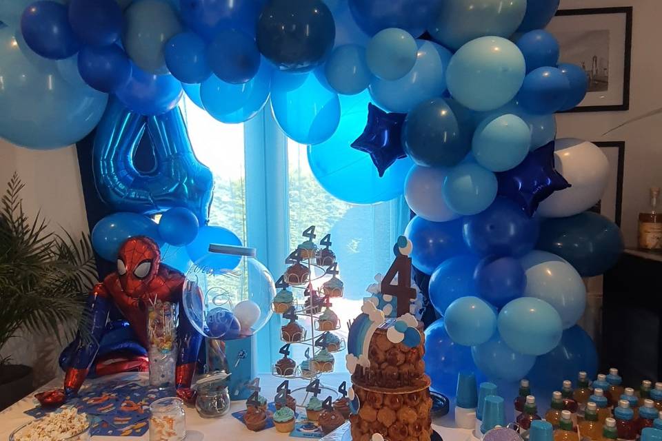 Anniversaire thème bleu