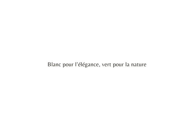 Blanc et vert