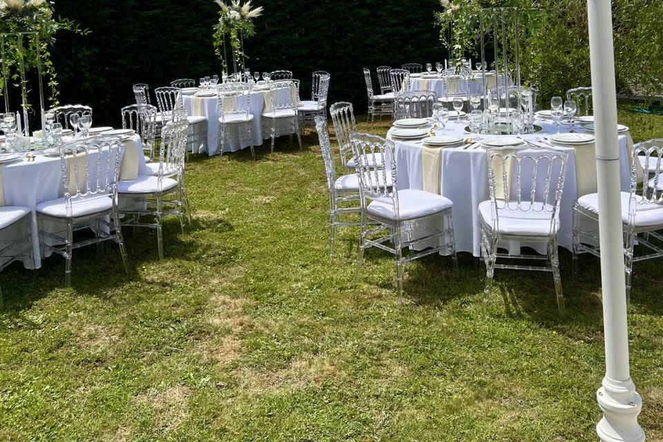 Table mariés extérieur