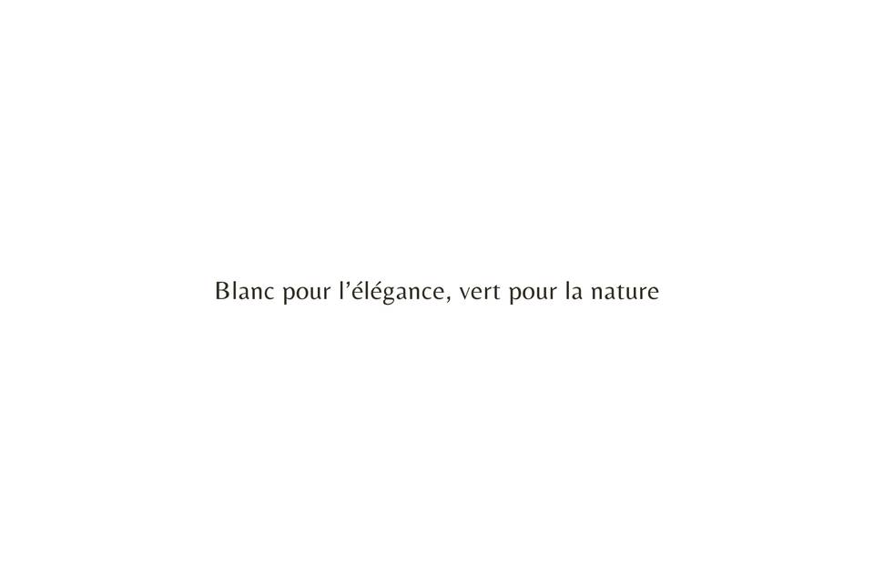 Blanc et vert
