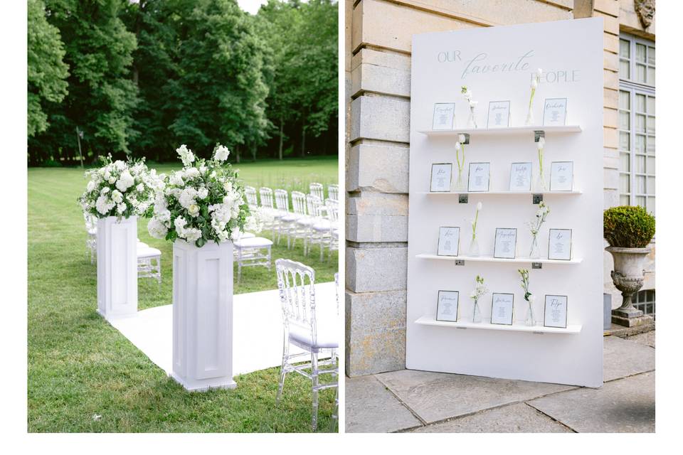 Blanc et vert