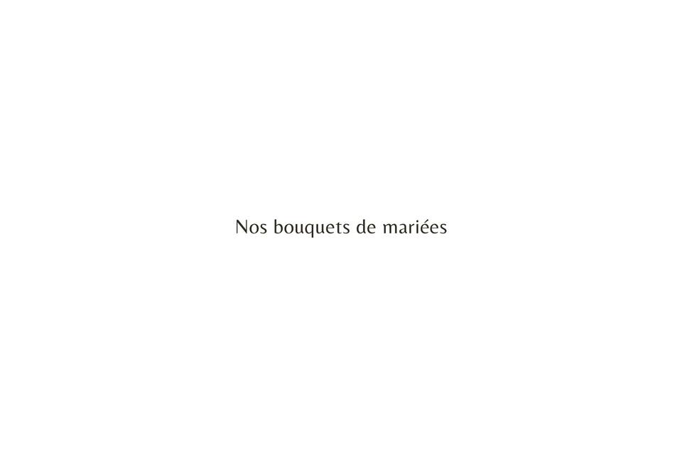 Bouquets de mariées