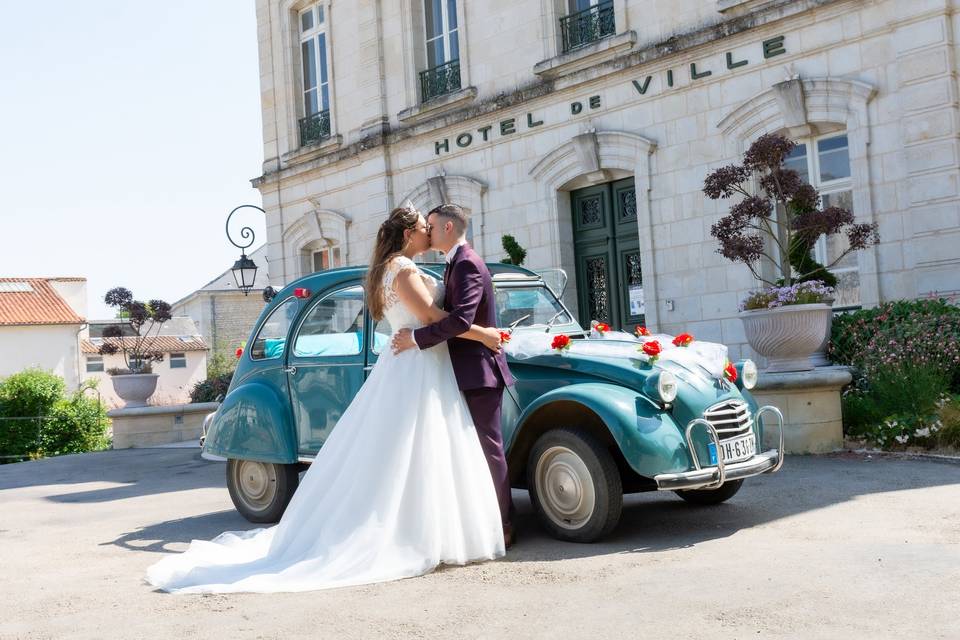Voiture des mariés