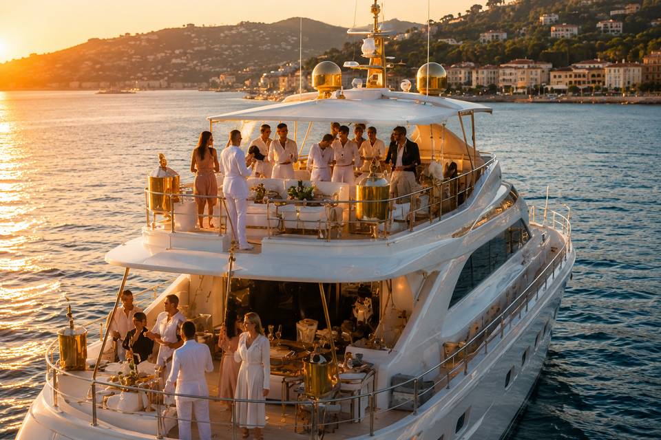 Événement privé en yacht