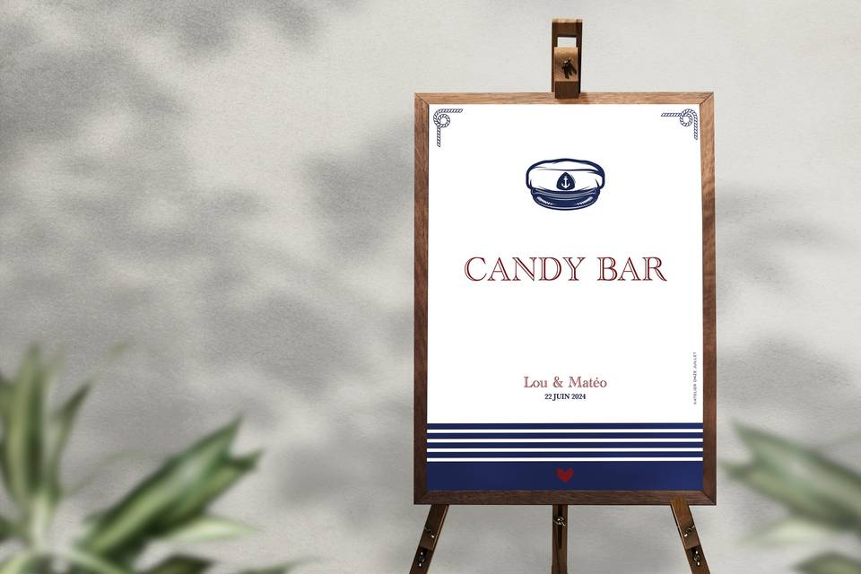 Panneau Candy Bar 