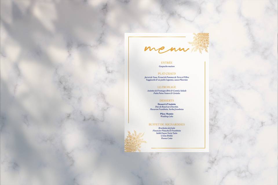 Menu.