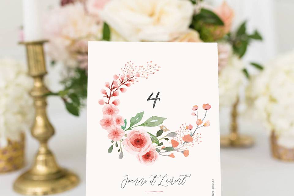 Numéro de table 🌸