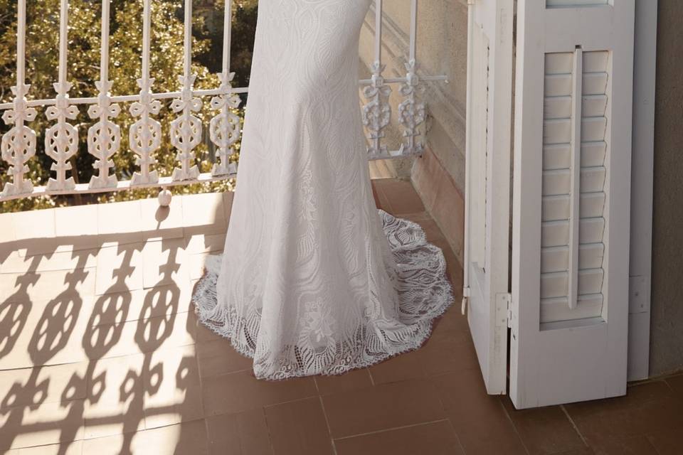 Robe décolleté plongeant