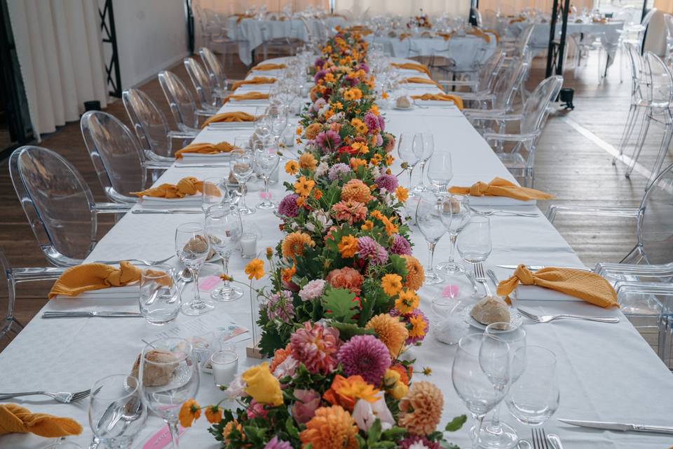 Chemin de table d'honneur