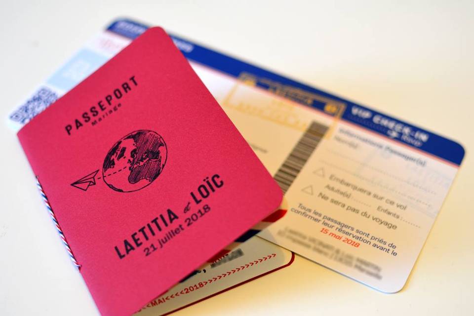 Passeport & billet d'avion