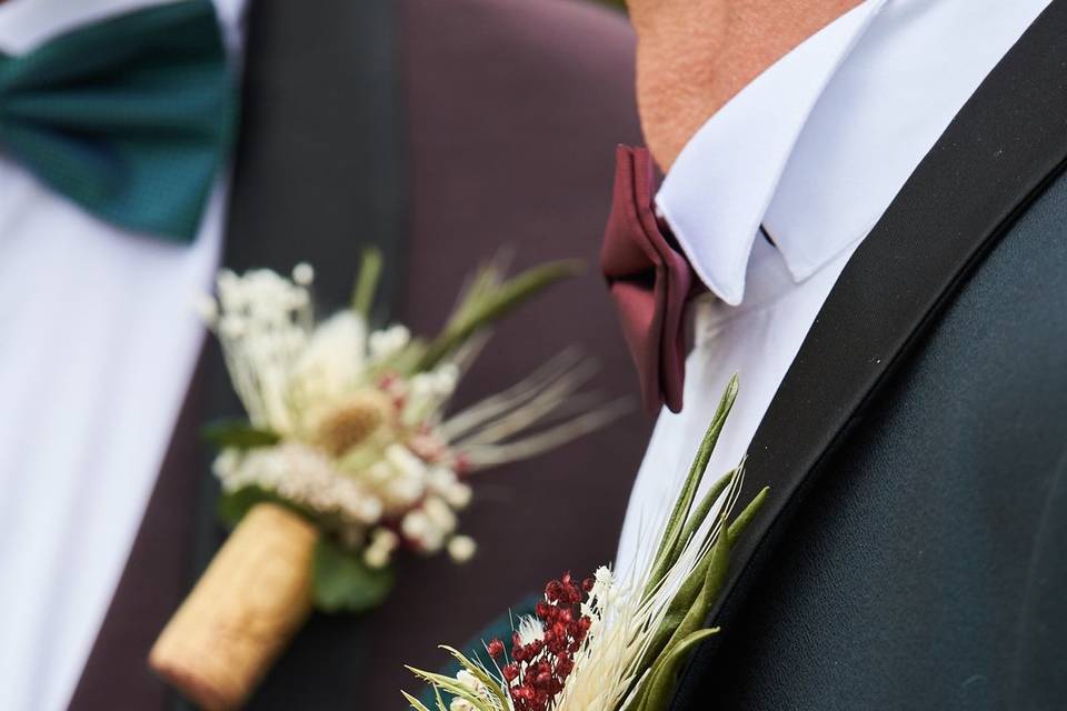 Boutonnières des mariés