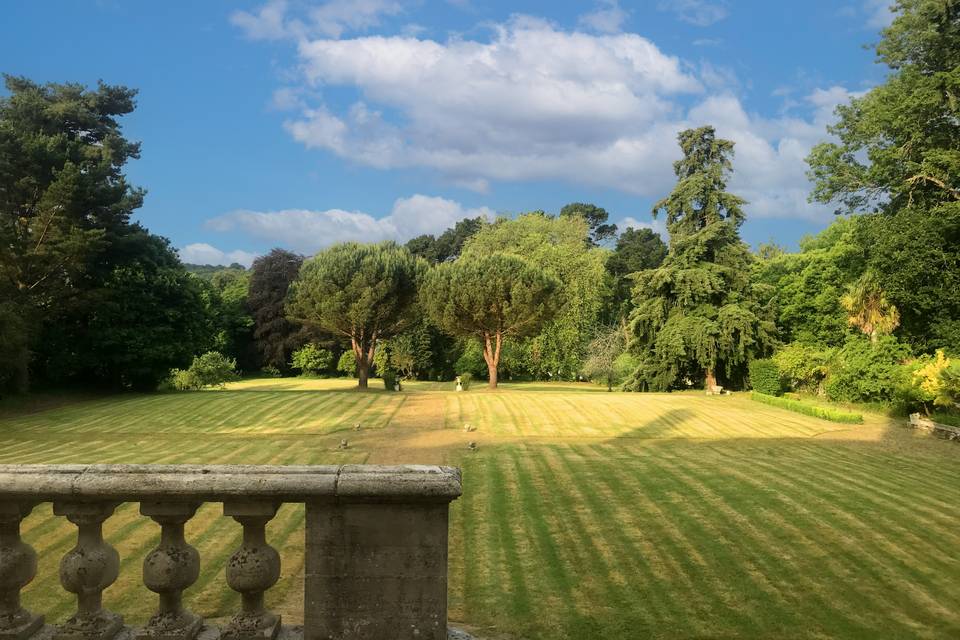 Vue sur la terrasse
