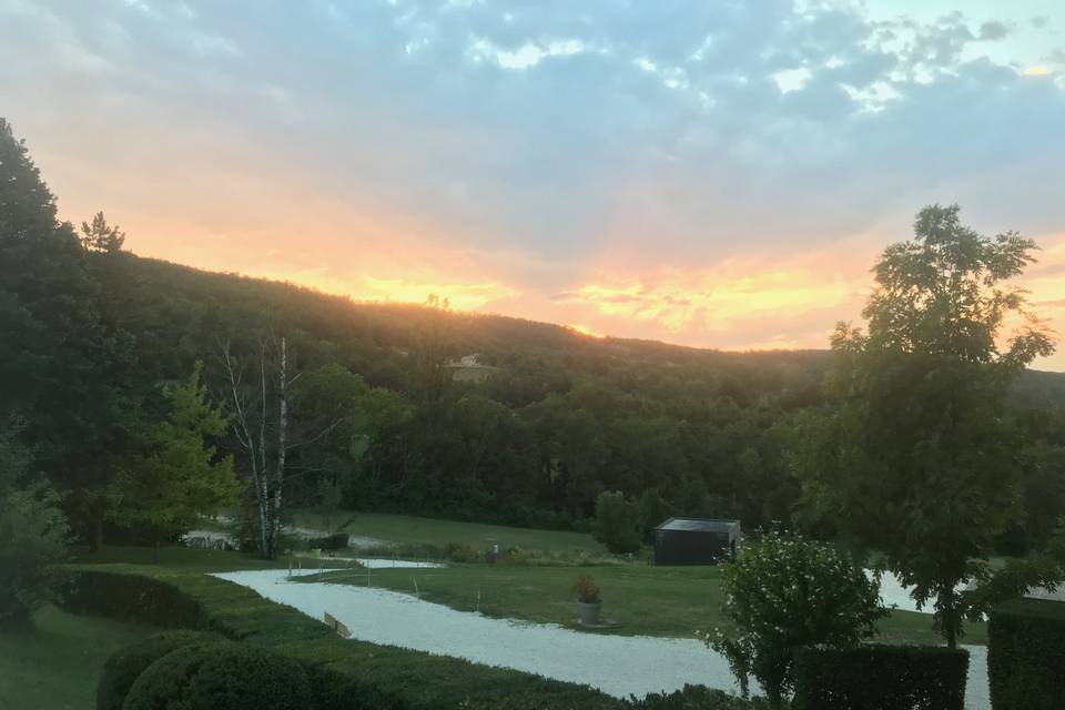 Couché de soleil à l'apéritif