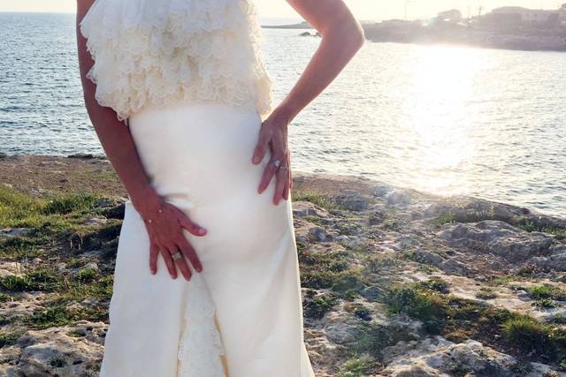 Robe sur-mesure satin
