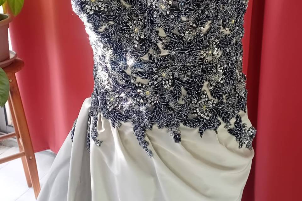 Dentelle parlées et taffetas s