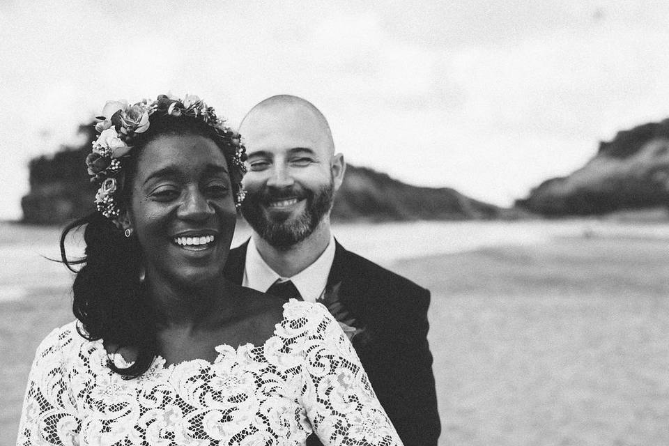 Photo de couple sur la plage