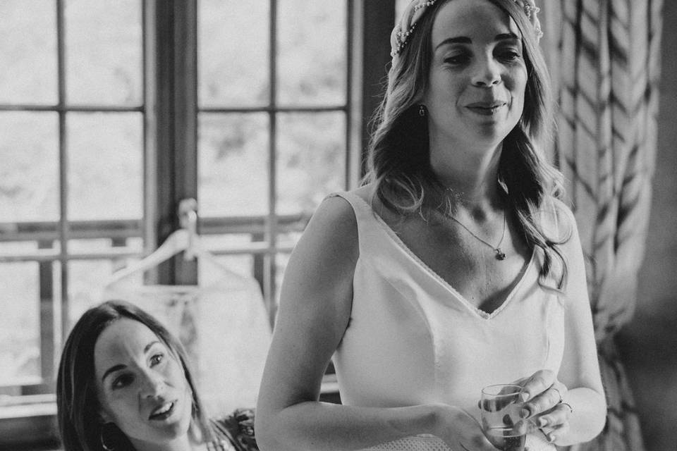 Préparatifs de la mariée