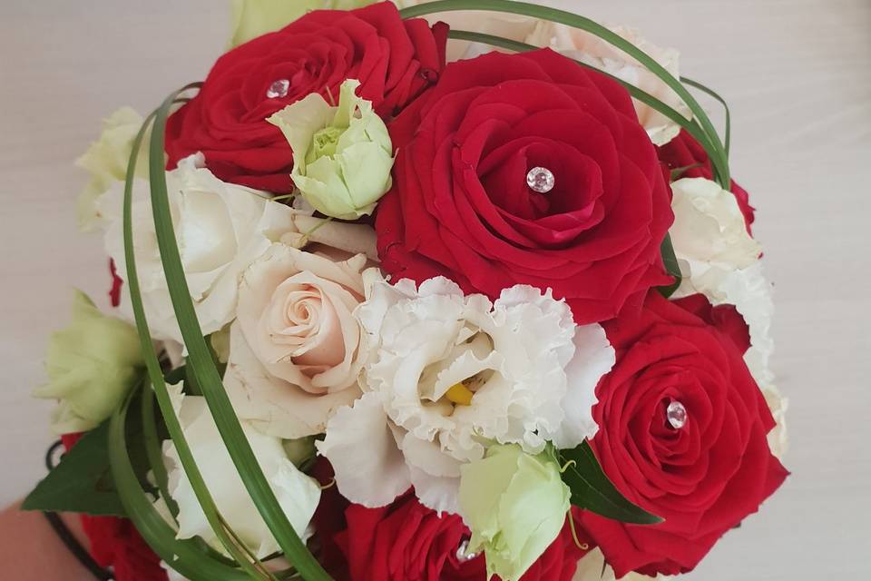 Bouquet de mariee rond