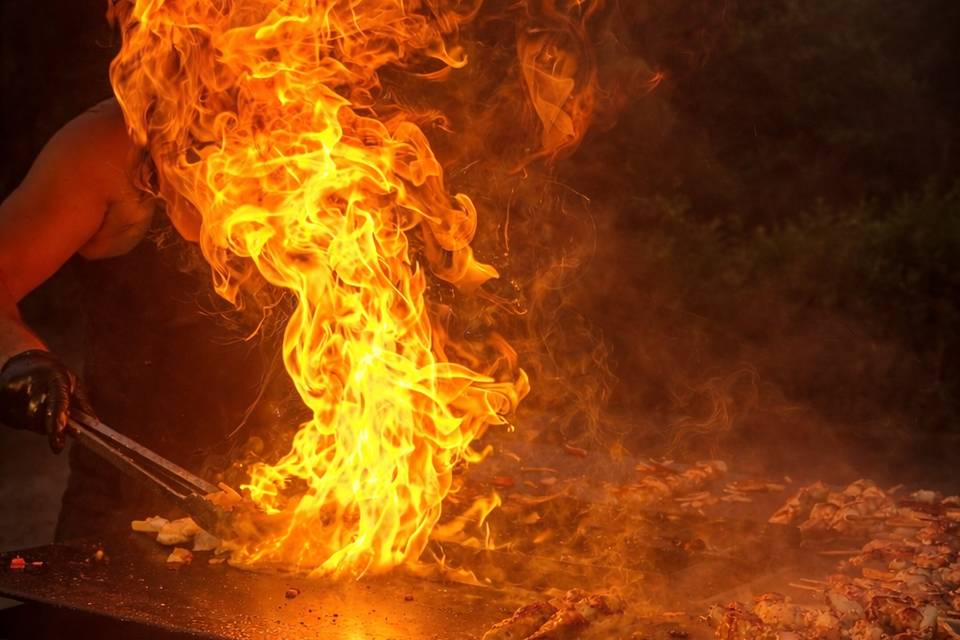 Cuisson et flammes