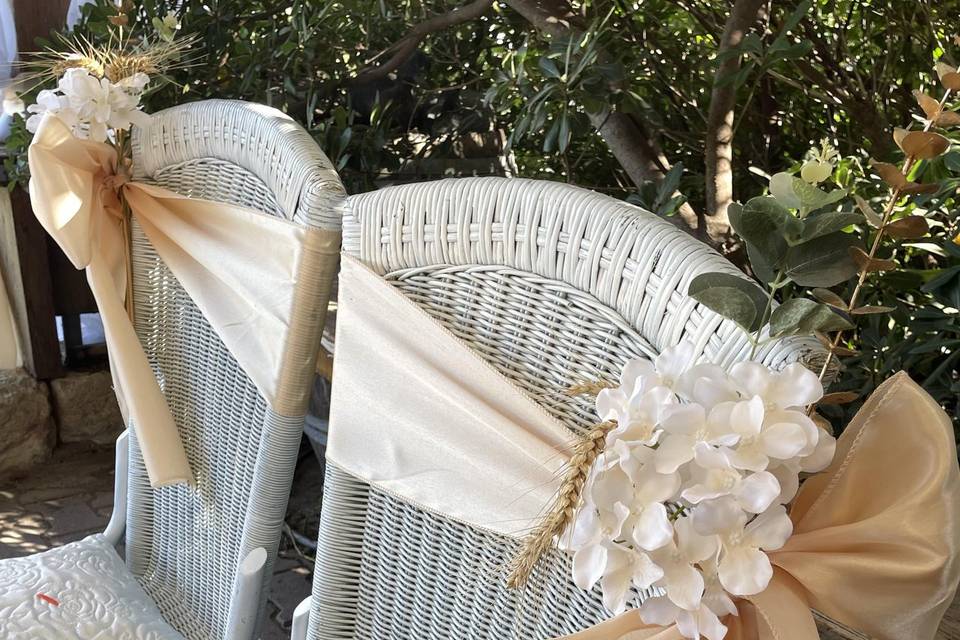 Déco champagne satin