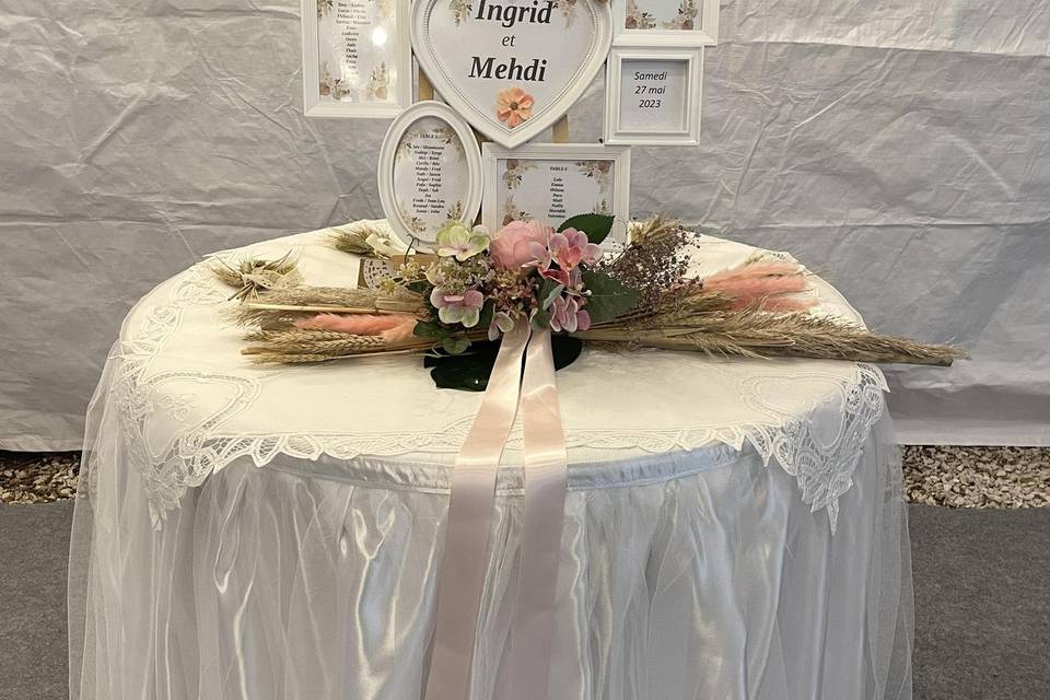 Déco bohême rose pale