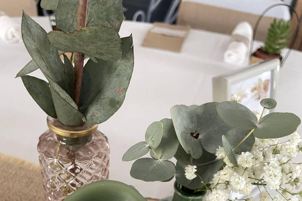 Déco vert rose pale