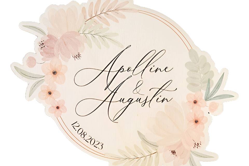 Cake topper rosa