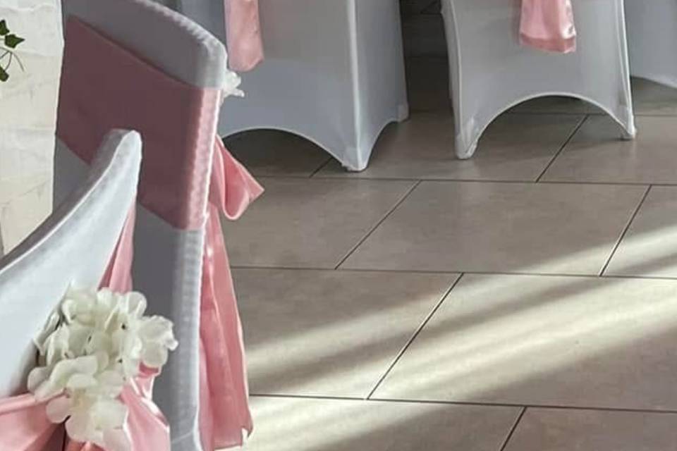 Déco rose satin