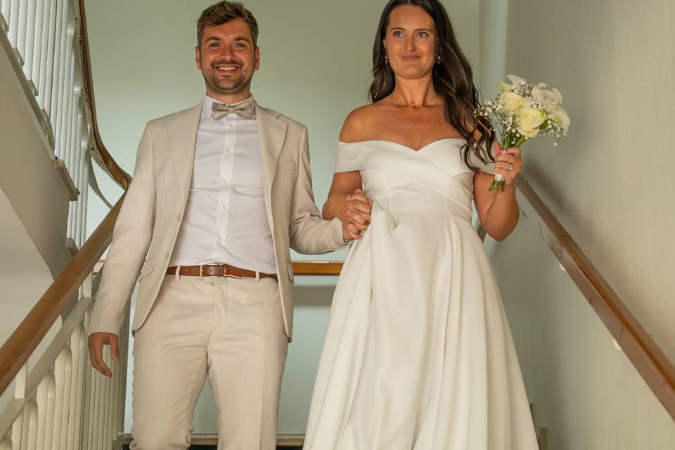 Couple sortie de mairie
