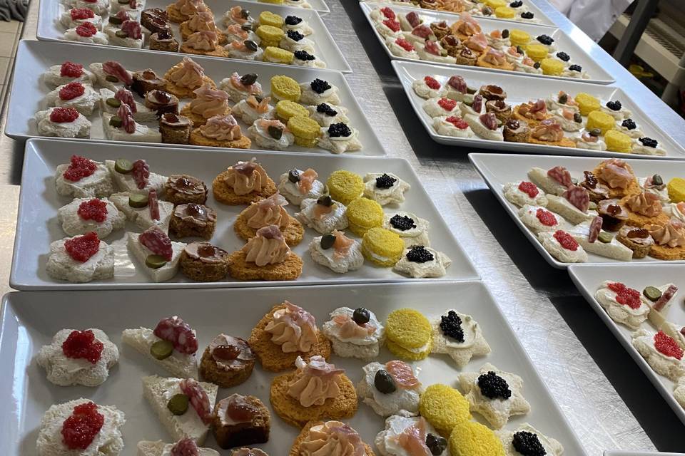 Assortiments de canapés