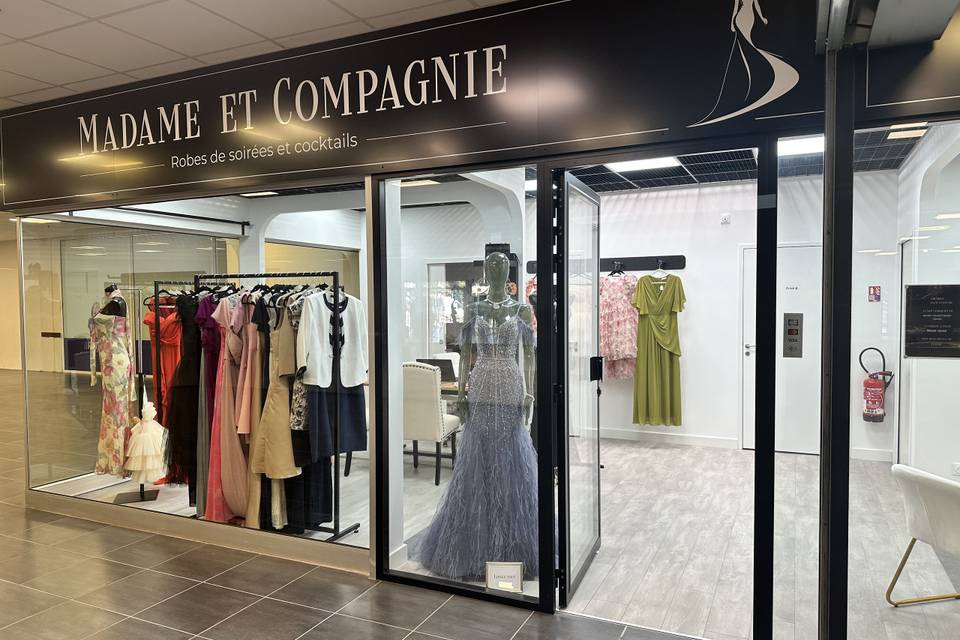 Devanture de la boutique