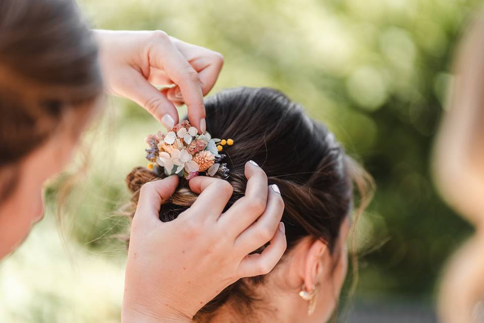 Préparatifs de la mariée