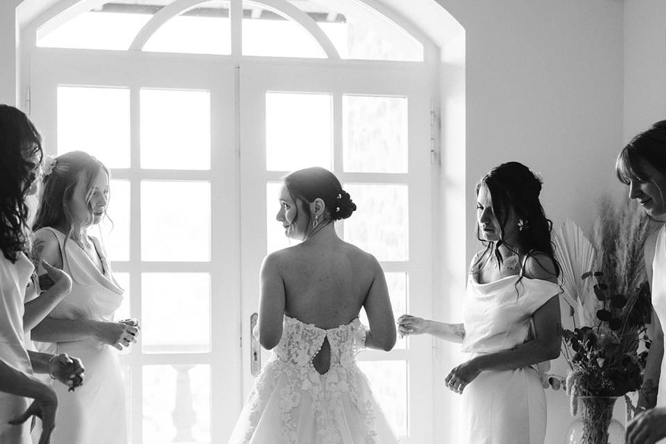 Préparatifs de la mariée