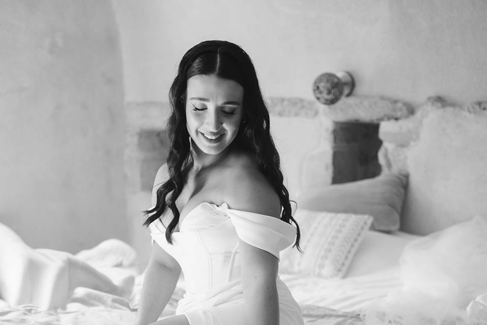 Préparatifs de la mariée