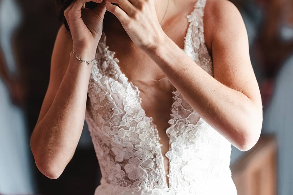 Préparatifs de la mariée