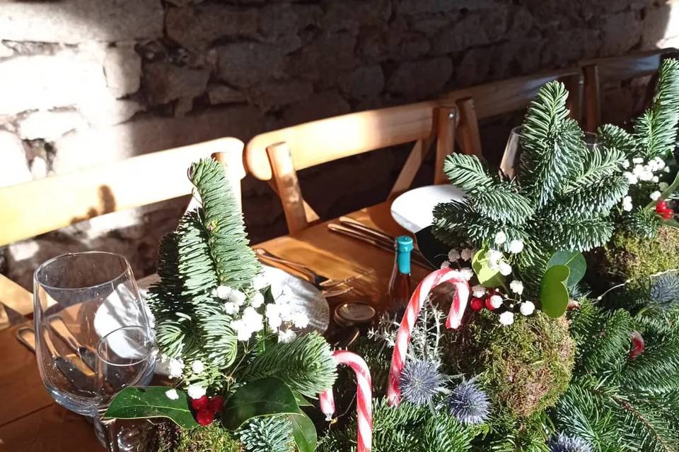 Chemin de table thème Noël