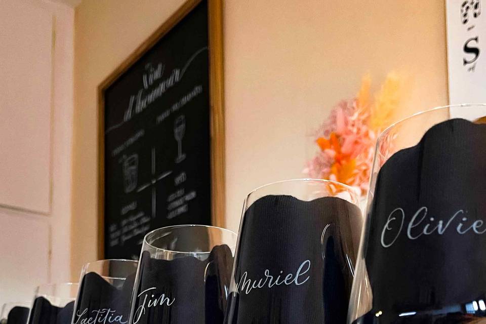 Verres à vin personnalisés