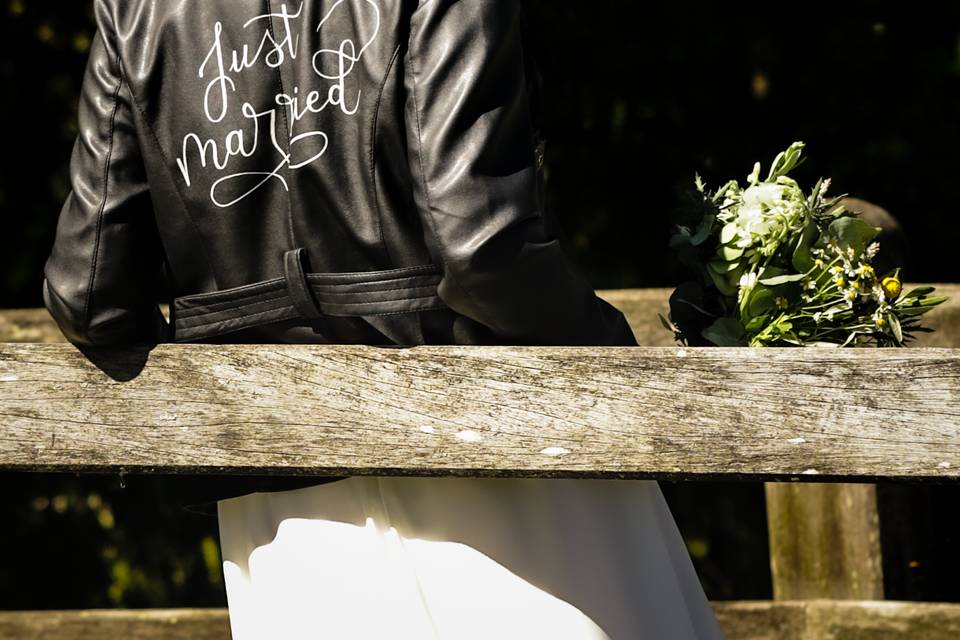 Veste calligraphiée