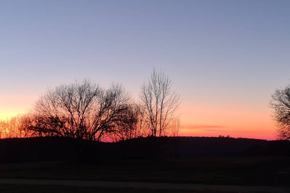 Coucher de soleil gîtes