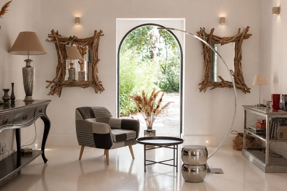 Le salon de la villa Sarah