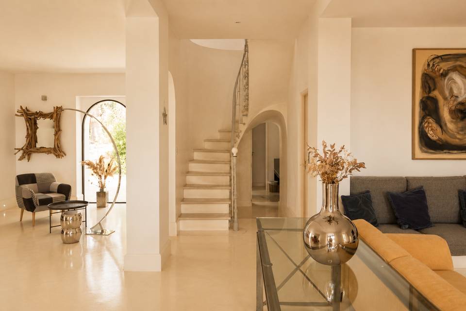 Le salon de la villa Sarah