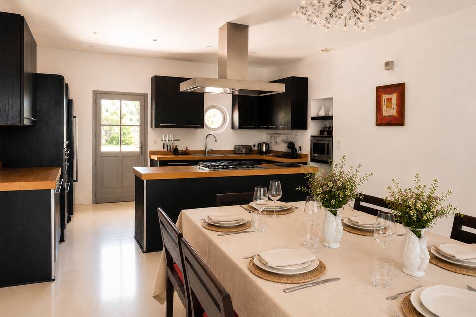 La cuisine de la villa Sarah