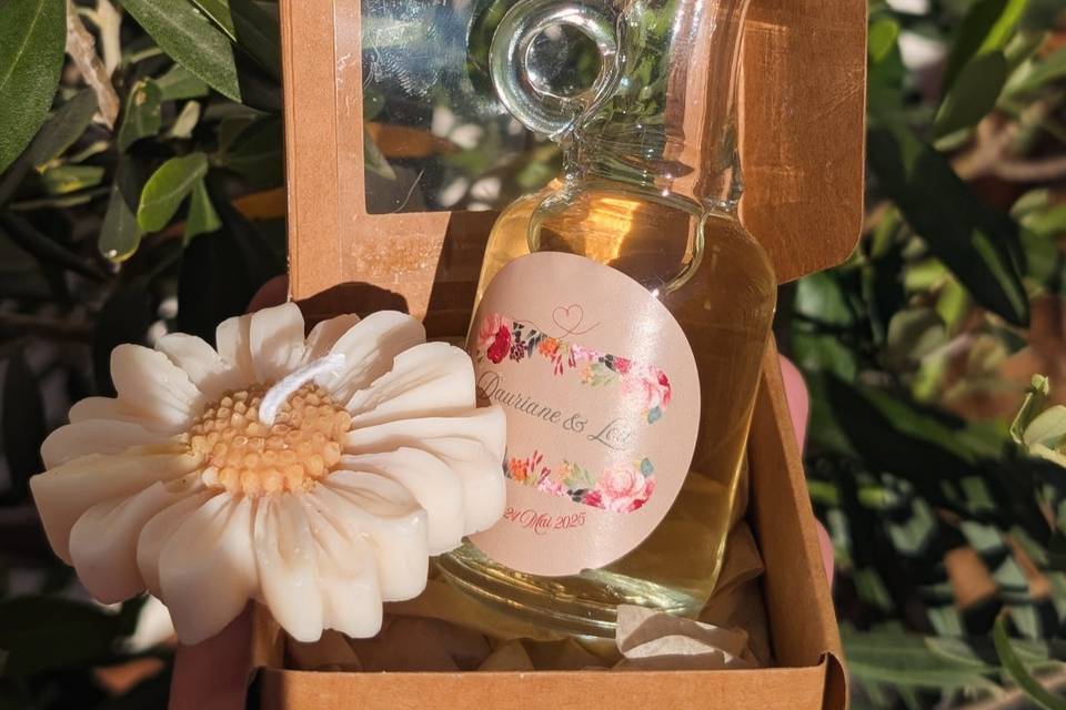 Cadeaux avec bougie