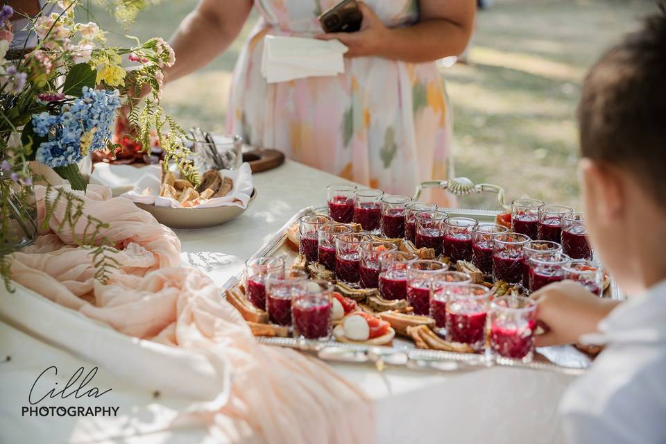 Cocktail dans le parc
